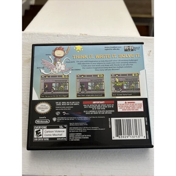 Super Scribblenauts (Nintendo DS, 2010) Complete Tested with Manual - Picture 3 of 6